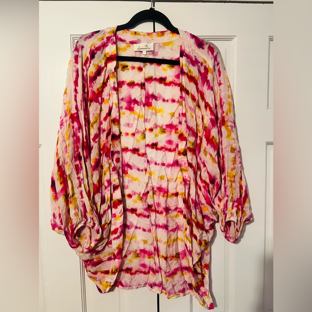 Anthropologie dip-dyed cocoon Kimono. One size.
